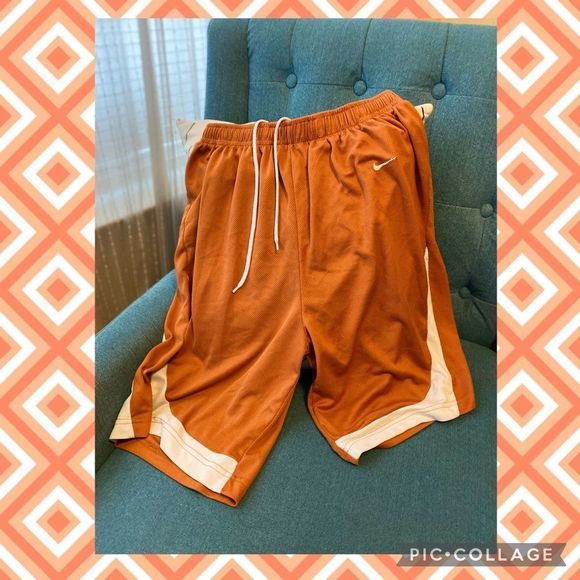 Nike Other - Vintage Nike Burnt Orange Basketball Shorts Size XL